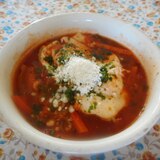 卵のピリ辛トマトスープ